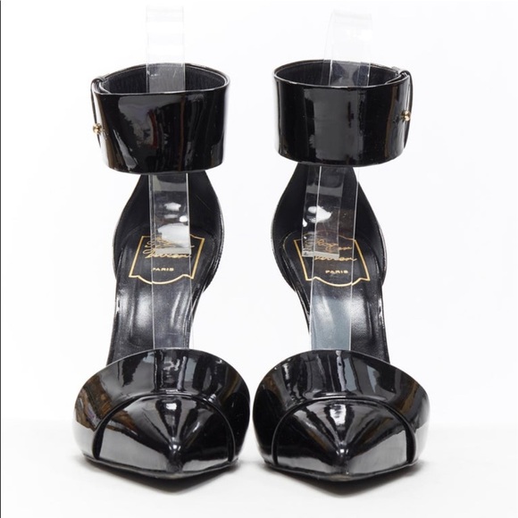 New Roger Vivier Black Patent Leather Pumps US 12/ EU 42 - Picture 3 of 10